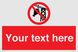 Custom prohibition do not fly kites near overhead electrical power lines